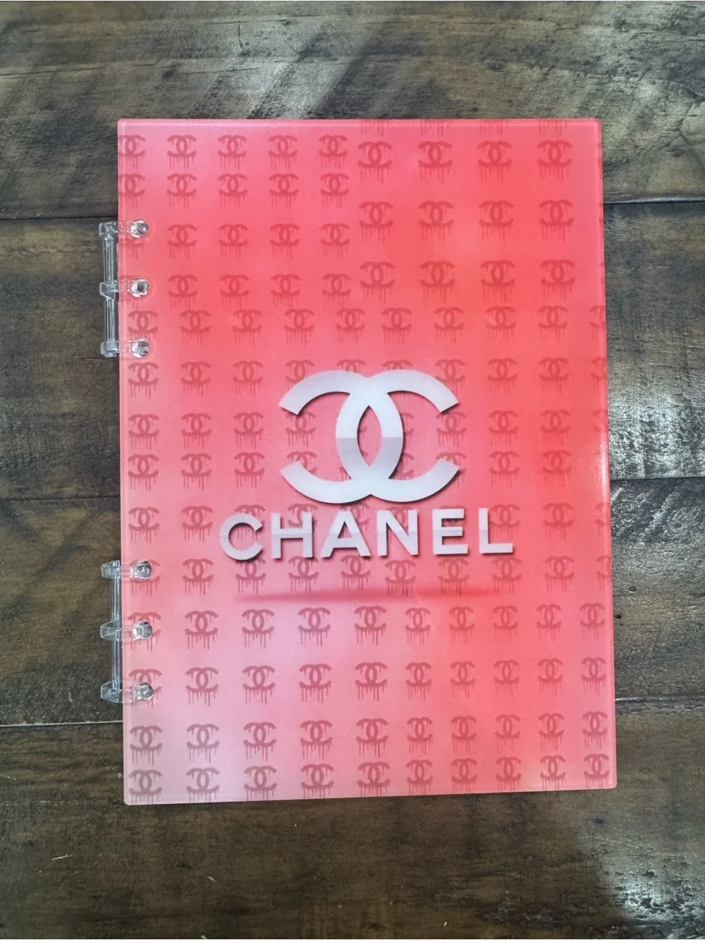 Luxury Inspired size A5 Acrylic 6Ring Binder with paper